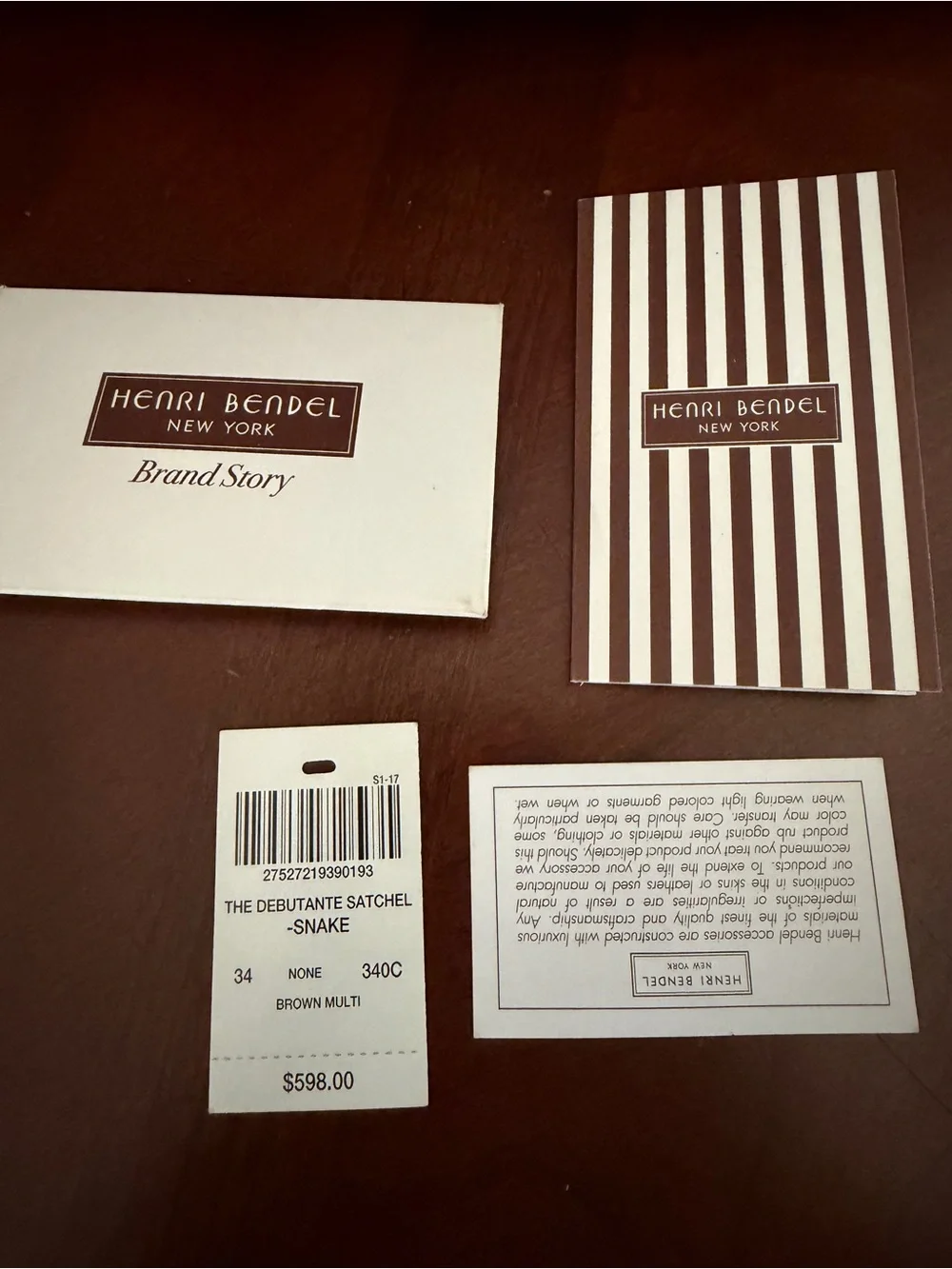 henri bendel nwt henri